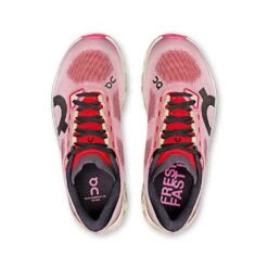 On Running W Cloudmonster Hyper (B) - Red/Cream -Gazelle Sports Shop 3WE10123344 cloudmonster hyper ss25 red cream w g2