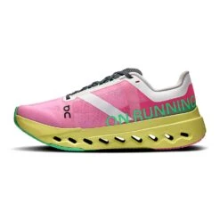 On Running Women's Cloudsurfer Next Running Shoe - Pink/Limelight - Regular (B) -Gazelle Sports Shop 3WE30053214 cloudsurfer next ss25 pink limelight w g4