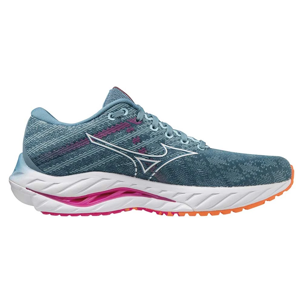 Mizuno Women's Wave Inspire 19 Running Shoe- Provincial Blue/White- Regular (B) 3 Mizuno Women's Wave Inspire 19 Running Shoe- Provincial Blue/White- Regular (B)