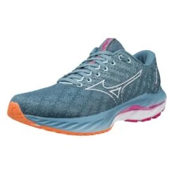 Mizuno Women's Wave Inspire 19 Running Shoe- Provincial Blue/White- Regular (B) 10 Mizuno Women's Wave Inspire 19 Running Shoe- Provincial Blue/White- Regular (B) -Gazelle Sports Shop 411398 5B00 07