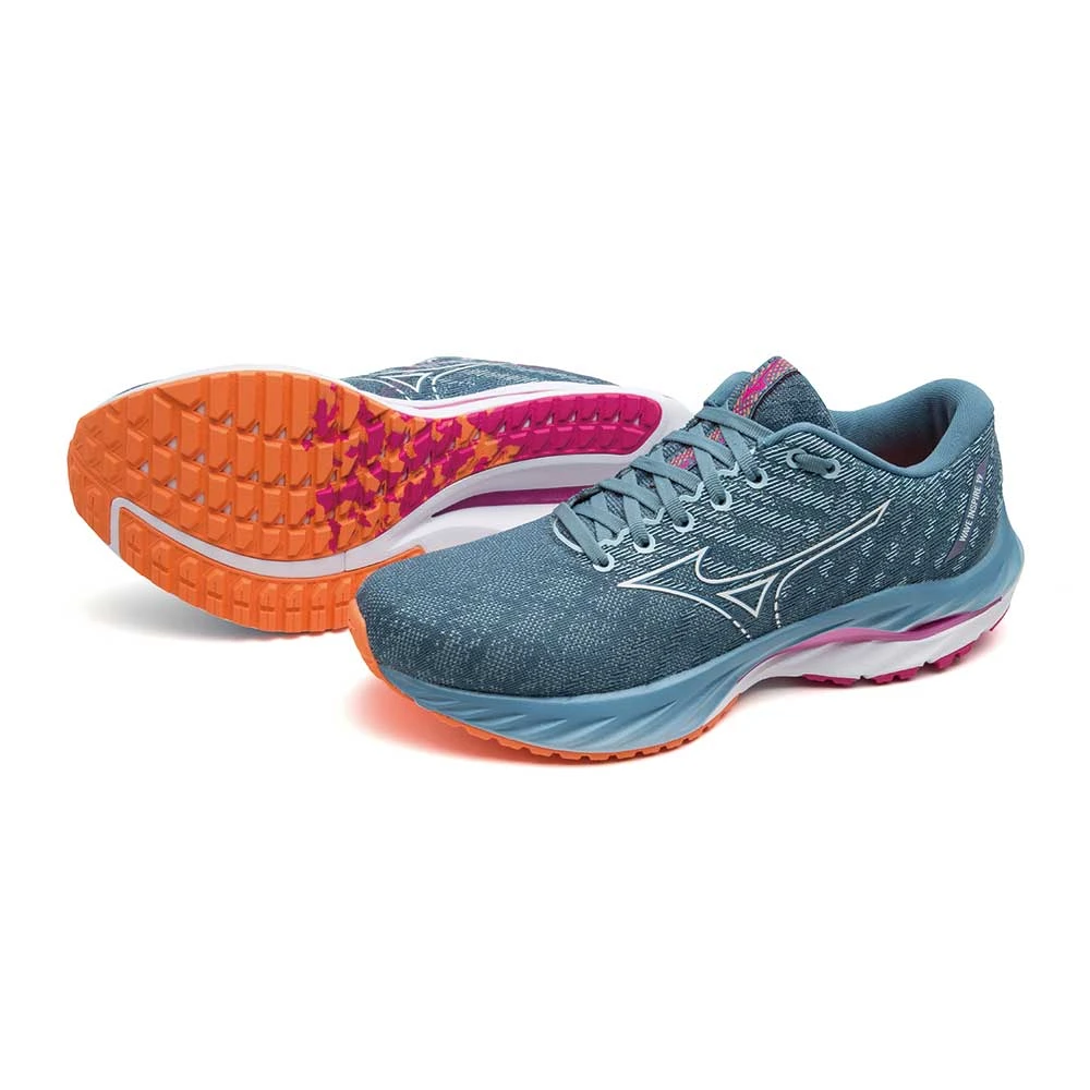 Mizuno Women's Wave Inspire 19 Running Shoe- Provincial Blue/White- Regular (B) 6 Mizuno Women's Wave Inspire 19 Running Shoe- Provincial Blue/White- Regular (B) - Image 4