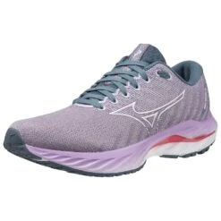 Mizuno Women's Wave Inspire 19 Running Shoe- Wisteria/China Blue- Regular (B) 12 Mizuno Women's Wave Inspire 19 Running Shoe- Wisteria/China Blue- Regular (B) -Gazelle Sports Shop 411398 6BCL 07