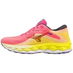Mizuno Women's Wave Sky 7 Running Shoe - High/Vis Pink/Ombre Blue - Regular (B) 14 Mizuno Women's Wave Sky 7 Running Shoe - High/Vis Pink/Ombre Blue - Regular (B) -Gazelle Sports Shop 411413 1VRE
