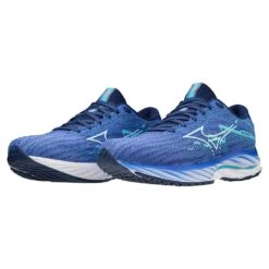 Mizuno Women's Wave Rider 27 Running Shoe - Ultramarine/White- Regular (B) -Gazelle Sports Shop 411418 UM00 09
