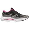 Mizuno Women's Project Zero Wave Rider 27 Running Shoe - Black/White- Regular (B)