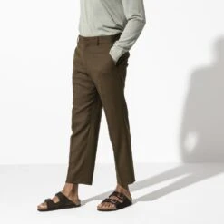 Birkenstock Arizona Mocha Suede Leather Sandal- Regular/Wide -Gazelle Sports Shop 51903 f look m