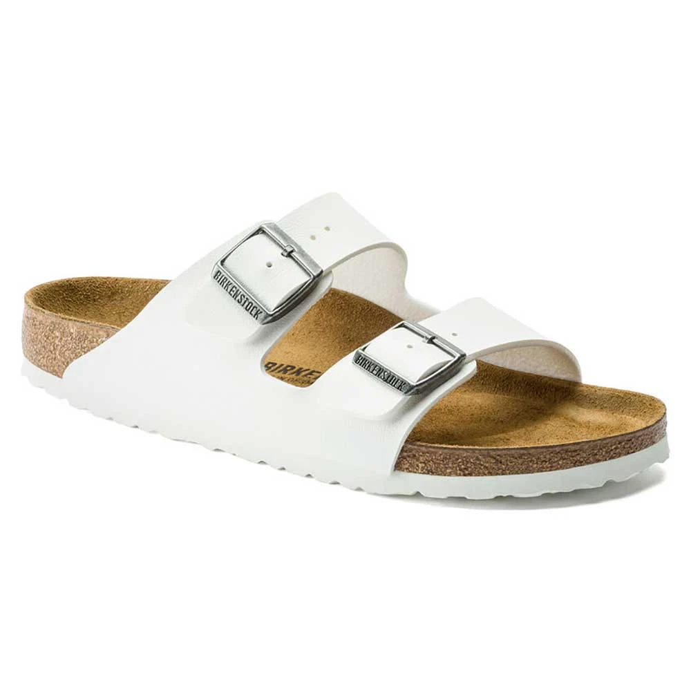 Birkenstock Women's Arizona Birko Flor Sandal- White- Medium/Narrow 3 Birkenstock Women's Arizona Birko Flor Sandal- White- Medium/Narrow