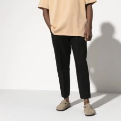 Birkenstock Boston Soft Footbed Taupe Suede- Regular/Wide -Gazelle Sports Shop 560771 f look m bost tau