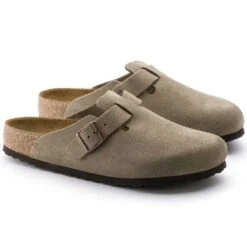 Birkenstock Boston Soft Footbed - Taupe - Medium/Narrow 11 Birkenstock Boston Soft Footbed - Taupe - Medium/Narrow -Gazelle Sports Shop 560771 pair