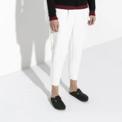 Birkenstock Boston Soft Footbed Mocha Suede- Regular/Wide -Gazelle Sports Shop 660461 f closeup f bost b