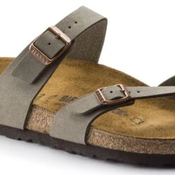 Birkenstock Mayari Cork Stone Birko-Flor Nubuck Sandal- Regular/Wide -Gazelle Sports Shop 71071 detail 1