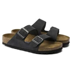 Birkenstock Arizona SFB Oiled Leather (D) - Black 9 Birkenstock Arizona SFB Oiled Leather (D) - Black -Gazelle Sports Shop 752481 pair