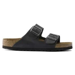 Birkenstock Arizona SFB Oiled Leather (D) - Black 10 Birkenstock Arizona SFB Oiled Leather (D) - Black -Gazelle Sports Shop 752481 side