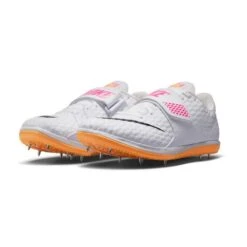 Unisex Nike Air Zoom High Jump Elite Spike - White/Black/Laser Pink - Regular (D) -Gazelle Sports Shop 806561 102 PHCFH001