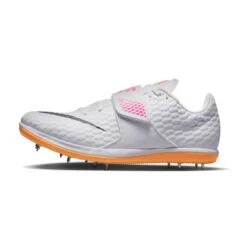 Unisex Nike Air Zoom High Jump Elite Spike - White/Black/Laser Pink - Regular (D) -Gazelle Sports Shop 806561 102 PHSLH000