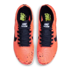 Nike Unisex Zoom Rival D 10 Track Spike - Bright Mango/Blackened Blue/Purple Pulse-Regular (D) -Gazelle Sports Shop 907566 800 PHCTH001 2000