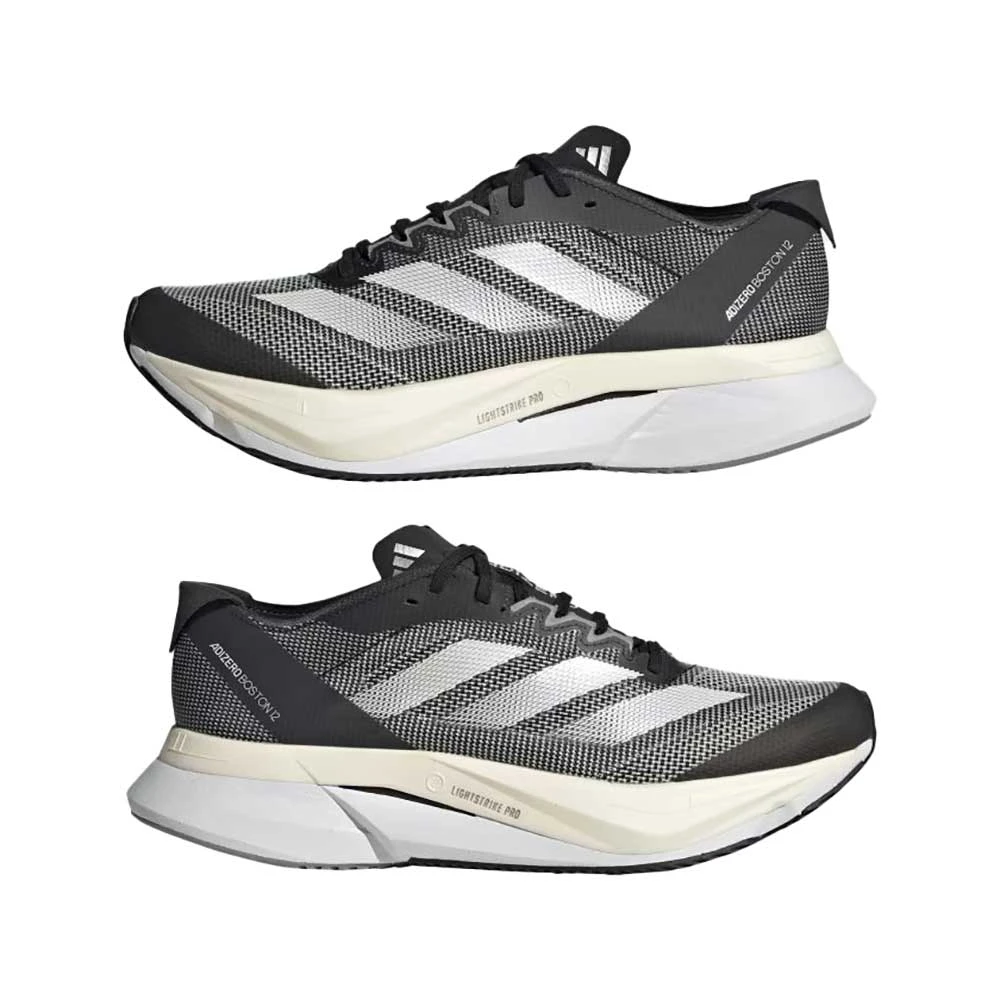 ADIDAS Women's Adizero Boston 12 Running Shoes - Core Black/Cloud White/Carbon - Regular (B) 7 ADIDAS Women's Adizero Boston 12 Running Shoes - Core Black/Cloud White/Carbon - Regular (B) - Image 5