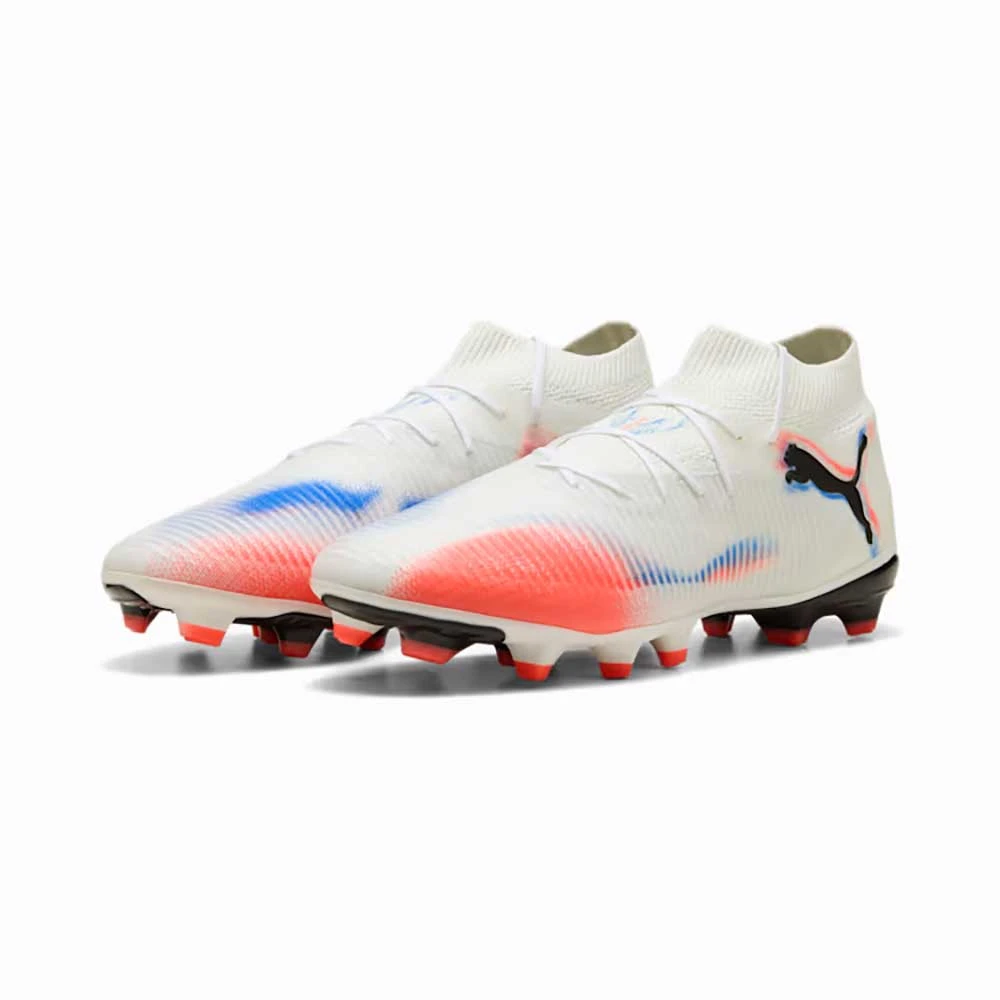 Men's Future 8 Pro FG/AG Soccer Cleat - Puma White/Puma Black/Glowing Red - Regular (D) 5 Men's Future 8 Pro FG/AG Soccer Cleat - Puma White/Puma Black/Glowing Red - Regular (D) - Image 3