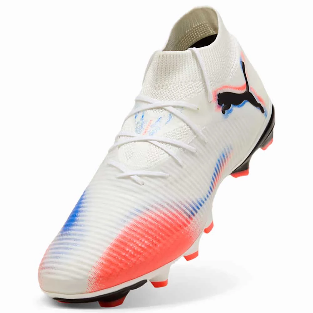Men's Future 8 Pro FG/AG Soccer Cleat - Puma White/Puma Black/Glowing Red - Regular (D) 6 Men's Future 8 Pro FG/AG Soccer Cleat - Puma White/Puma Black/Glowing Red - Regular (D) - Image 4