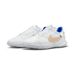 Unisex Nike Streetgato IC Soccer Shoes- White/Metallic Gold/Hyper Royal - Regular (D) -Gazelle Sports Shop AURORA DC8466 174 PHCFH001 2000