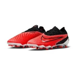 Men's Nike Phantom GX Elite Firm-Ground Soccer Cleats -Bright Crimson/White/University Red/Black - Regular (D) -Gazelle Sports Shop AURORA DC9968 600 PHCFH001 2000