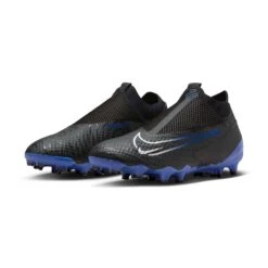 Nike Phantom GX Academy Dynamic Fit MG Soccer Cleat - Black/Chrome-Hyper Royal- Regular (D) -Gazelle Sports Shop AURORA DD9472 040 PHCFH001 2000