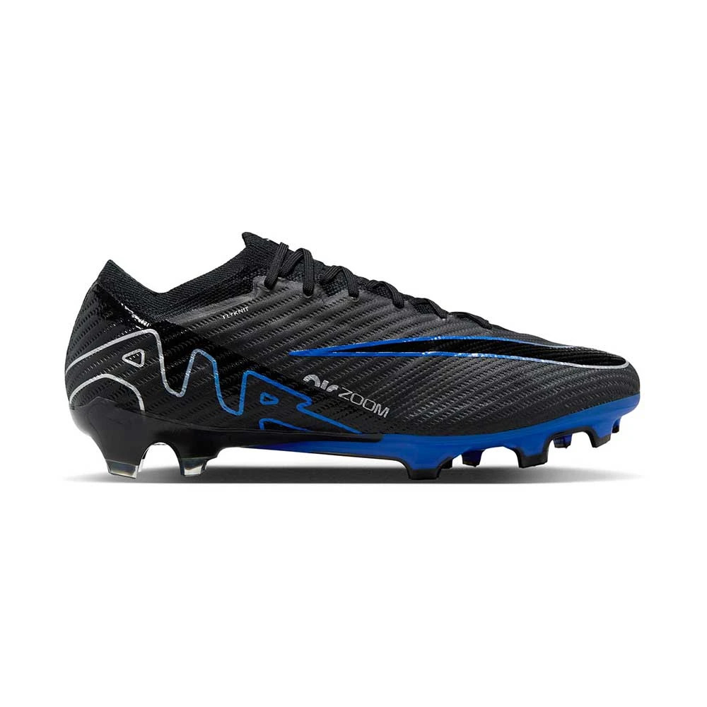 Nike Zoom Mercurial Vapor 15 Elite FG Soccer Cleat- Black/Chrome-Hyper Blue- Regular (D) 3 Nike Zoom Mercurial Vapor 15 Elite FG Soccer Cleat- Black/Chrome-Hyper Blue- Regular (D)
