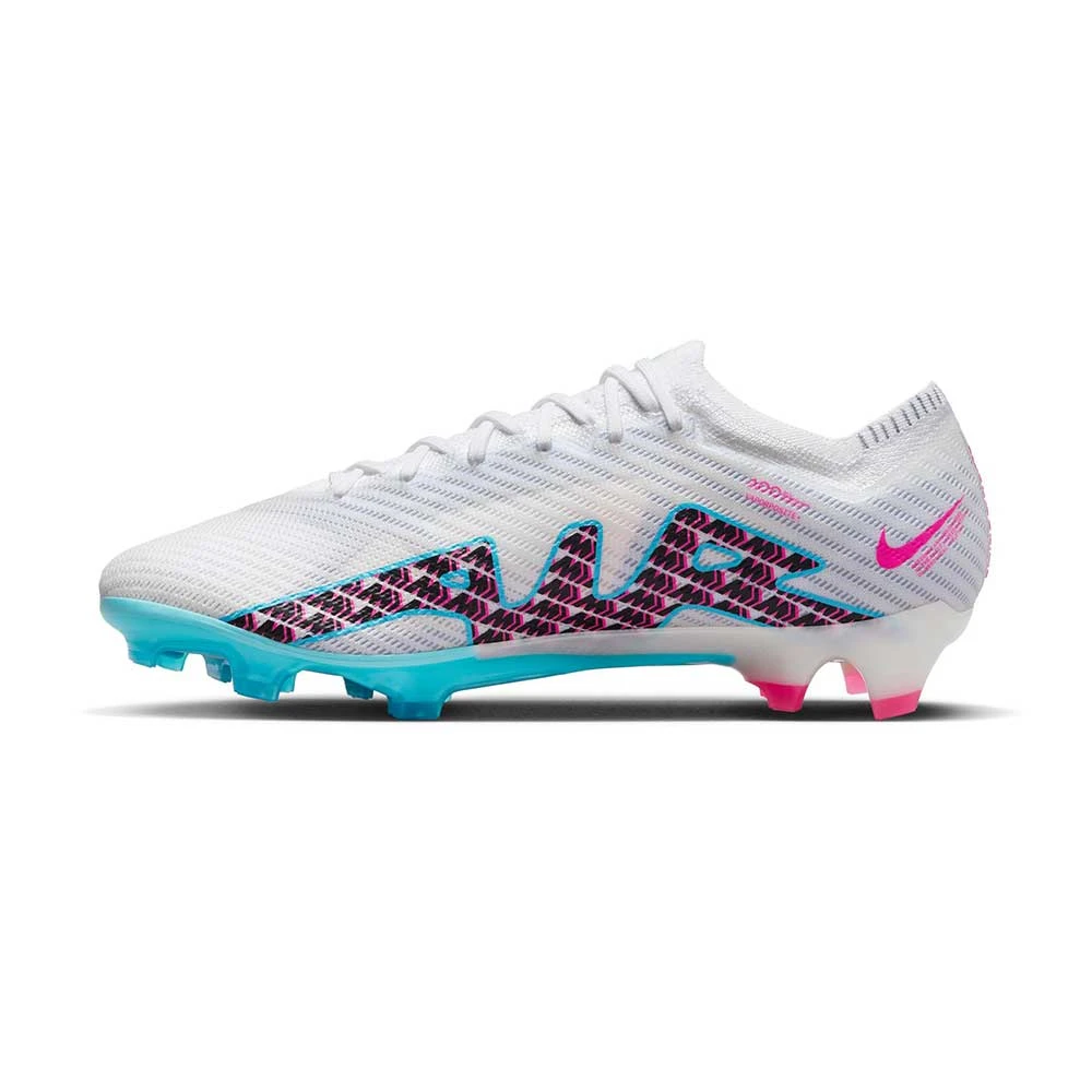 Nike Unisex Zoom Mercurial Vapor 15 Elite FG Soccer Cleats - White/Baltic Blue/Pink Blast - Regular (D) 5 Nike Unisex Zoom Mercurial Vapor 15 Elite FG Soccer Cleats - White/Baltic Blue/Pink Blast - Regular (D) - Image 3