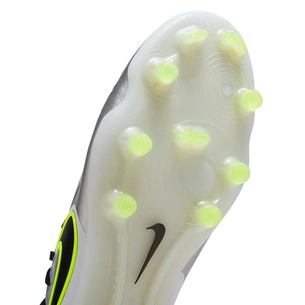 Nike Tiempo Legend 10 Elite FG Soccer Shoe - Metallic Silver/Black/Volt - Regular (D) 10 Nike Tiempo Legend 10 Elite FG Soccer Shoe - Metallic Silver/Black/Volt - Regular (D) - Image 8