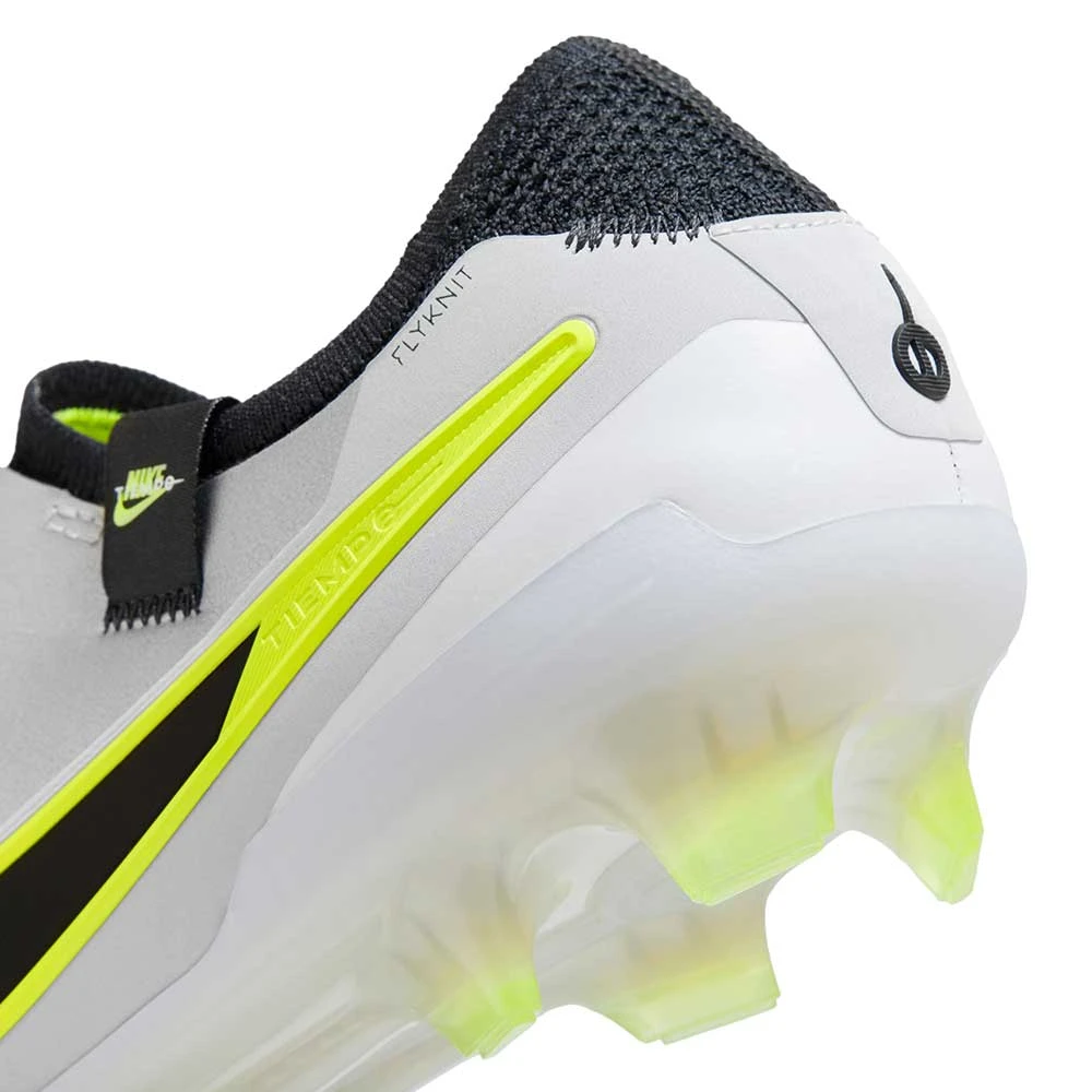 Nike Tiempo Legend 10 Elite FG Soccer Shoe - Metallic Silver/Black/Volt - Regular (D) 11 Nike Tiempo Legend 10 Elite FG Soccer Shoe - Metallic Silver/Black/Volt - Regular (D) - Image 9