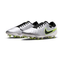 Nike Tiempo Legend 10 Pro FG Soccer Cleat - Metallic Silver/Black/Volt - Regular (D) -Gazelle Sports Shop AURORA DV4333 001 PHCFH001 2000