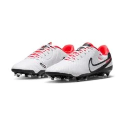 Nike Tiempo Legend 10 Academy MG Soccer Cleat - White/Black-Bright Crimson- Regular (D) -Gazelle Sports Shop AURORA DV4337 100 PHCFH001 2000