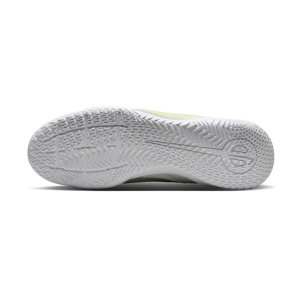 Nike Tiempo Legend 10 Academy IC Indoor Soccer Shoe - Metallic Silver/White/Volt - Regular (D) 8 Nike Tiempo Legend 10 Academy IC Indoor Soccer Shoe - Metallic Silver/White/Volt - Regular (D) - Image 6