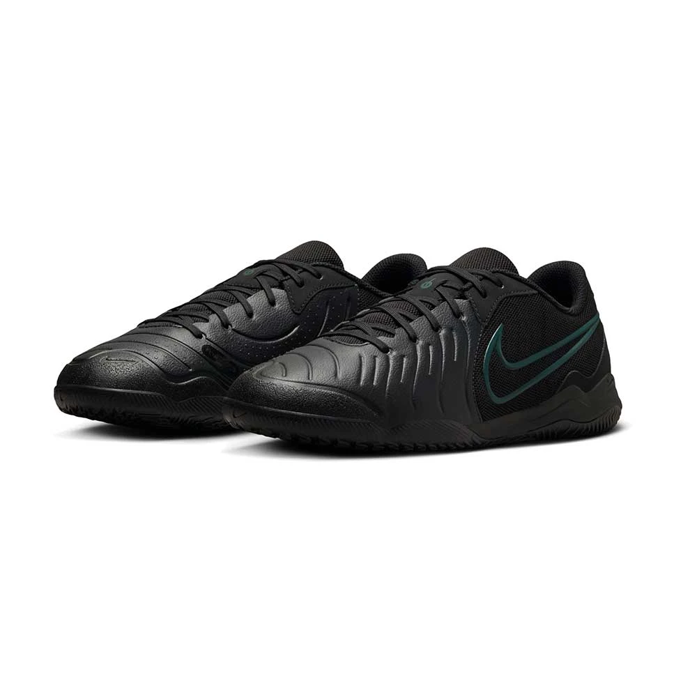 Nike Tiempo Legend 10 Academy Indoor/Court Low-Top Soccer Shoes - Black/Black/Deep Jungle - Regular (D) 5 Nike Tiempo Legend 10 Academy Indoor/Court Low-Top Soccer Shoes - Black/Black/Deep Jungle - Regular (D) - Image 3
