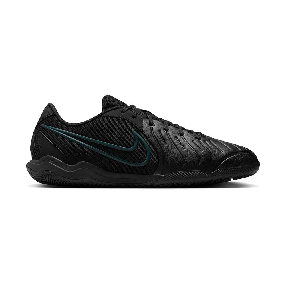 Nike Tiempo Legend 10 Academy Indoor/Court Low-Top Soccer Shoes - Black/Black/Deep Jungle - Regular (D) 3 Nike Tiempo Legend 10 Academy Indoor/Court Low-Top Soccer Shoes - Black/Black/Deep Jungle - Regular (D)