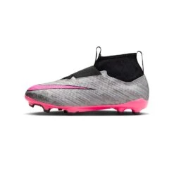 Youth Nike Jr. Zoom Mercurial Superfly 9 Pro XXV FG Soccer Cleats - Metallic Silver/Hyper Pink - Regular (D) -Gazelle Sports Shop AURORA FJ2034 060 PHSLH000 2000 1