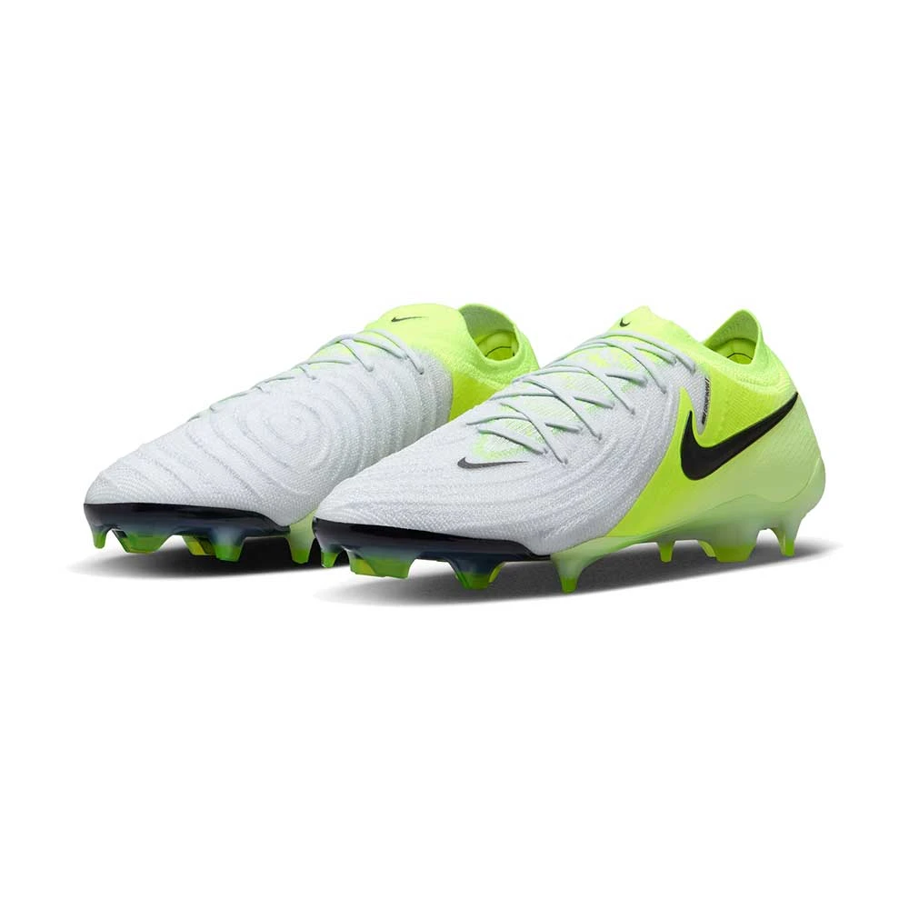 Nike Phantom GX II Elite FG Soccer Cleats - Metallic Silver/Black/Volt - Regular (D) 4 Nike Phantom GX II Elite FG Soccer Cleats - Metallic Silver/Black/Volt - Regular (D) - Image 2