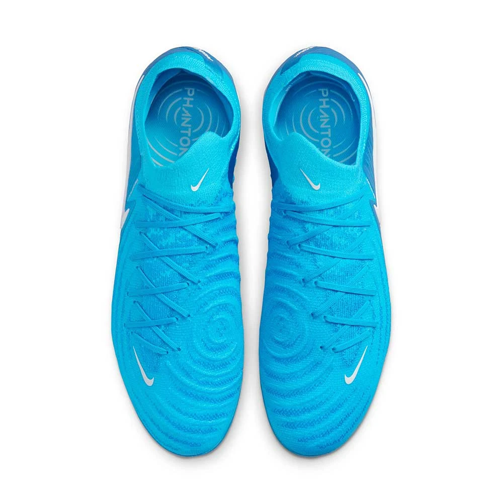 Nike Phantom GX II Elite FG Soccer Cleat - Blue Fury/White - Regular (D) 6 Nike Phantom GX II Elite FG Soccer Cleat - Blue Fury/White - Regular (D) - Image 4