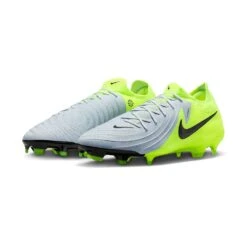 Nike Phantom GX II Pro FG Soccer Cleat - Metallic Silver/Black/Volt - Regular (D) -Gazelle Sports Shop AURORA FJ2563 003 PHCFH001 2000