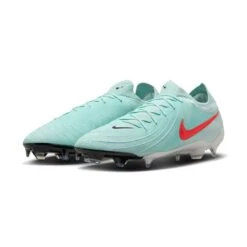 Nike All Gender Phantom GX II Pro FG Soccer Shoe -Mint/Atomic Red - Regular (D) -Gazelle Sports Shop AURORA FJ2563 300 PHCFH001 2000