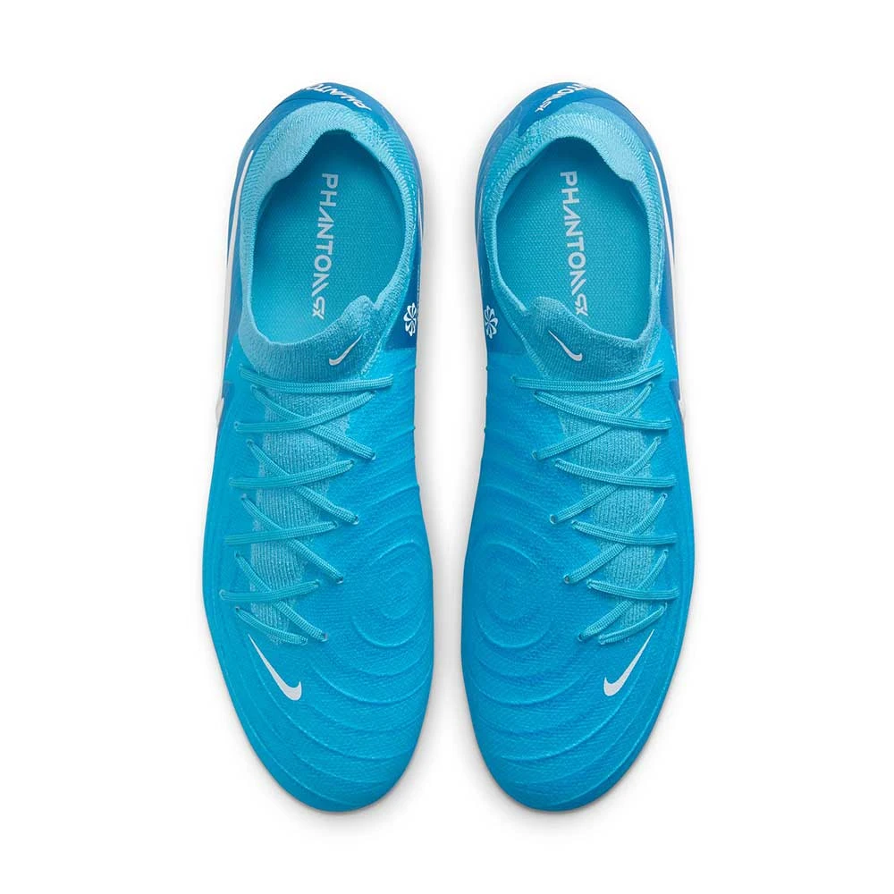 Nike All Gender Phantom GX II Pro FG Soccer Shoe - Blue Fury/White - Regular (D) 6 Nike All Gender Phantom GX II Pro FG Soccer Shoe - Blue Fury/White - Regular (D) - Image 4