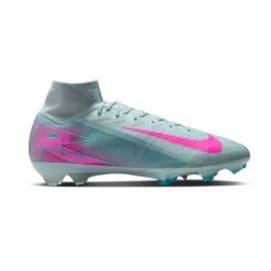 Nike All Gender Mercurial Zoom Superfly 10 Elite FG High-Top Soccer Cleats - Ocean Cube/Pink Blast - Regular (D)