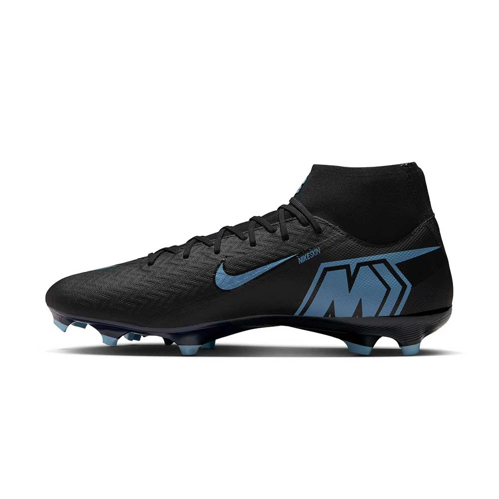 Nike Mercurial Superfly 10 Academy MG Soccer Cleat - Black/Ice Blue - Regular (D) 4 Nike Mercurial Superfly 10 Academy MG Soccer Cleat - Black/Ice Blue - Regular (D) - Image 2