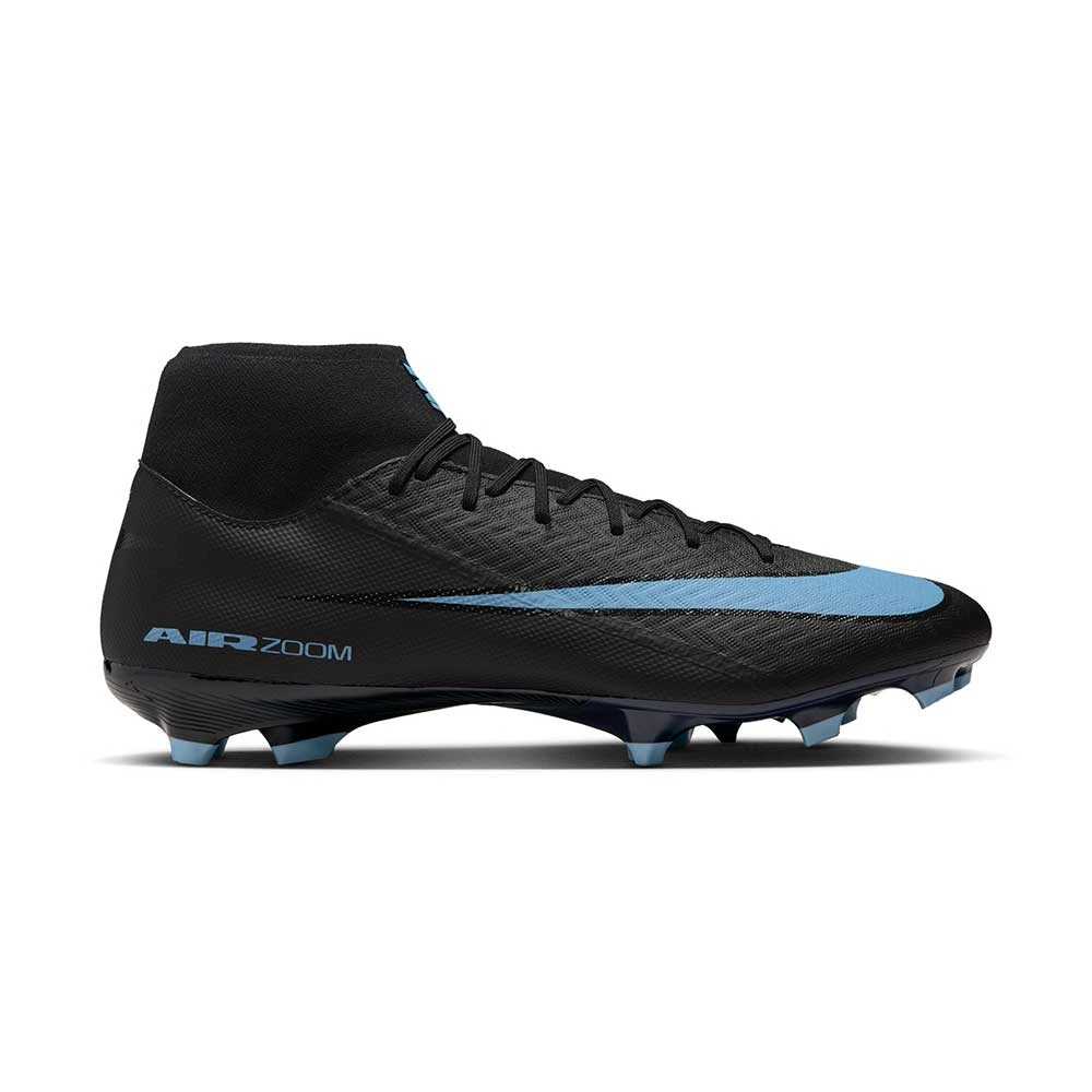 Nike Mercurial Superfly 10 Academy MG Soccer Cleat - Black/Ice Blue - Regular (D) 3 Nike Mercurial Superfly 10 Academy MG Soccer Cleat - Black/Ice Blue - Regular (D)