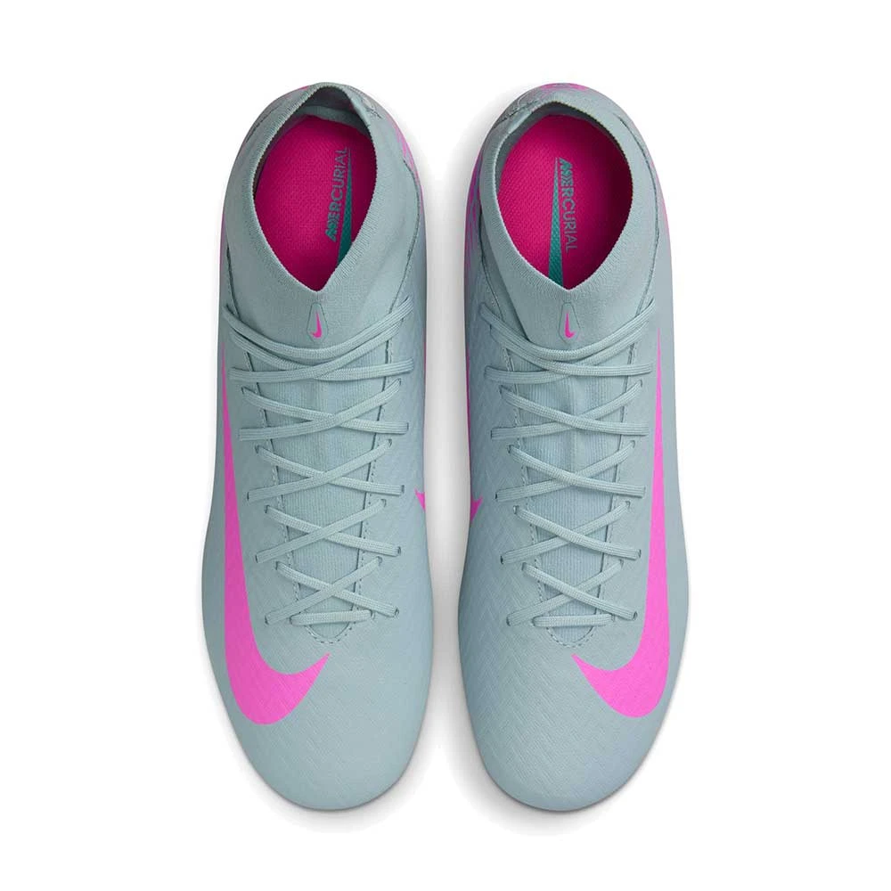 Nike Zoom Superfly 10 Academy FG/MG Soccer Cleat - Ocean Cube/Pink Blast - Regular (D) 6 Nike Zoom Superfly 10 Academy FG/MG Soccer Cleat - Ocean Cube/Pink Blast - Regular (D) - Image 4