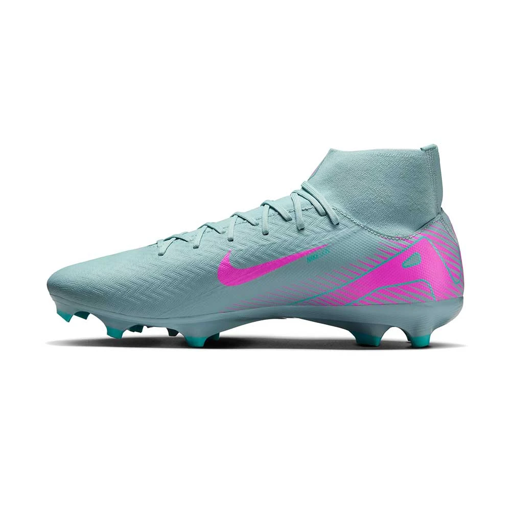 Nike Zoom Superfly 10 Academy FG/MG Soccer Cleat - Ocean Cube/Pink Blast - Regular (D) 4 Nike Zoom Superfly 10 Academy FG/MG Soccer Cleat - Ocean Cube/Pink Blast - Regular (D) - Image 2