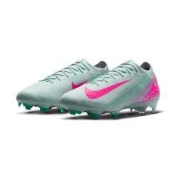 Nike All Gender Zoom Vapor 16 Elite FG Soccer Cleat - Ocean Cube/Pink Blast - Regular (D) -Gazelle Sports Shop AURORA FQ1457 301 PHCFH001 2000