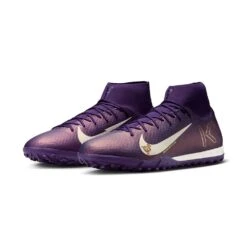 Nike All Gender Zoom Superfly 10 Academy Mbappé TF Soccer Shoe - Grand Purple/Pale Ivory -Gazelle Sports Shop AURORA FQ8333 500 PHCFH001 2000