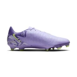 Nike All Gender Phantom GX II Academy FG/MG Soccer Shoe - Purple Agate/Barely Volt - Regular (D)