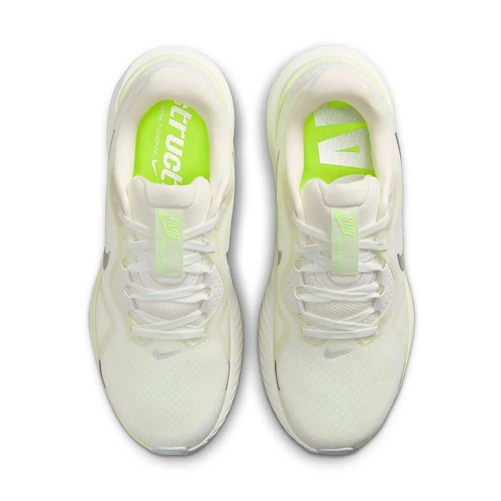 W Nike Structure 26 (B) - Summit White/Chrome/Barely Volt/Sail 6 W Nike Structure 26 (B) - Summit White/Chrome/Barely Volt/Sail - Image 4